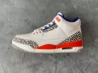 air jordan 3 mid meilleurs prix 136064-148 knicks blanche white